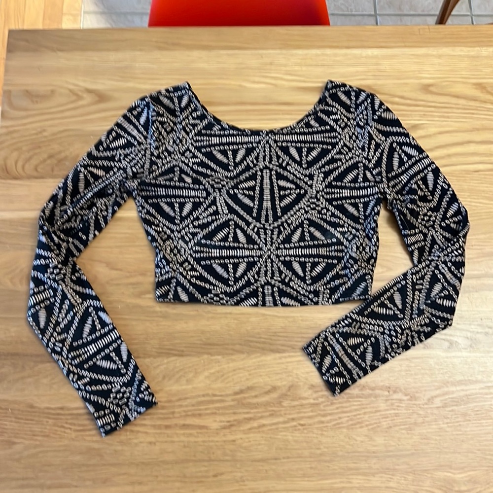 Cool print crop top